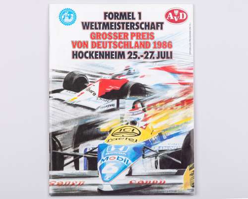 Ayrton Senna Signed 1986 German GP Programme