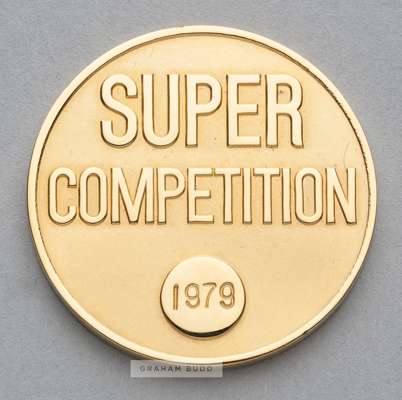1979 UEFA European Super Cup winners' medal awarded to an unknown Nottingham Forest player, 
 obverse with footballer in relief and UEFA, reverse with