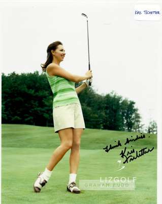 Collection of signed photographs of golf stars from the women's game, 
 including signed 8 by 10in. photographs of Betsy King, Nancy Lopez, Kris Tsche