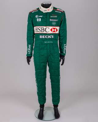 Pedro de la Rosa 2001 Jaguar Racing F1 Team Race Used Suit