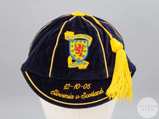 Kenny Miller blue Scotland v. Slovenia International cap, 2005