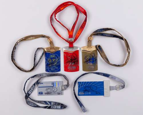 Five Nigel Mansell Signed FIA Passes