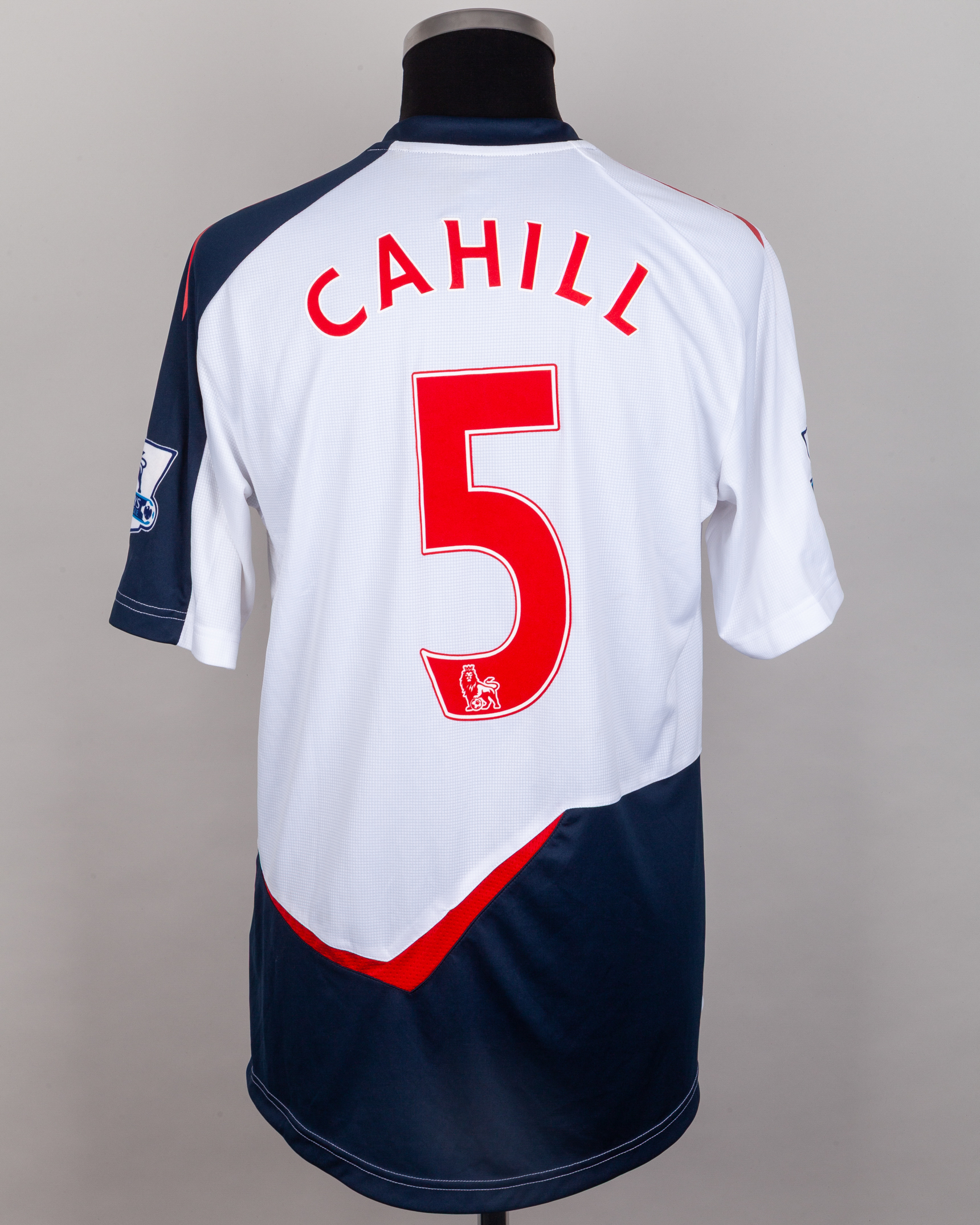 Gary Cahill white No.5 Bolton Wanderers v. Newcastle United match