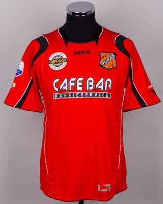 Orange and black No.20 Volendam short-sleeved shirt