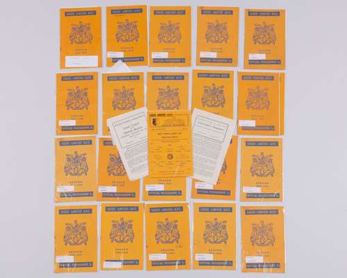 Complete run of Leeds United home match programmes, 1958-59