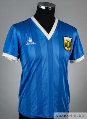 Nestor Clausen blue Argentina 1986 World Cup No.8 jersey