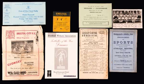A varied and interesting collection of sports miscellany, to include Band 2 Book from the 1936 Olympics in Berlin complete with photographs, 2 Copies 