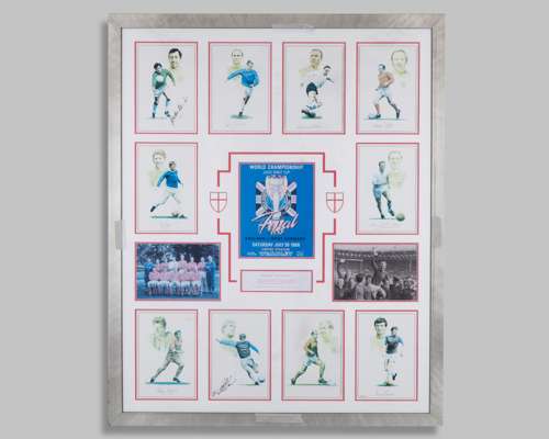 1966 World Cup a limited edition autographed display