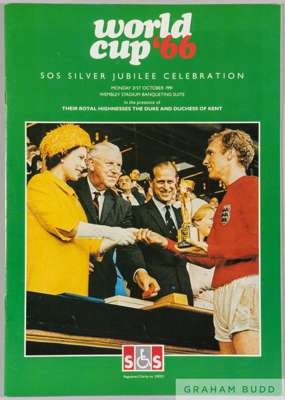 World Cup England 1966 programme for dinner held in honour of the team of '66