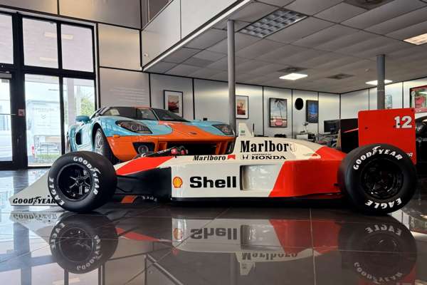 Ayrton Senna 1988 McLaren MP4-4 Half Scale Sculpture