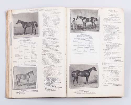 Horse racing scrapbook compiled over a long period c.1900-1960