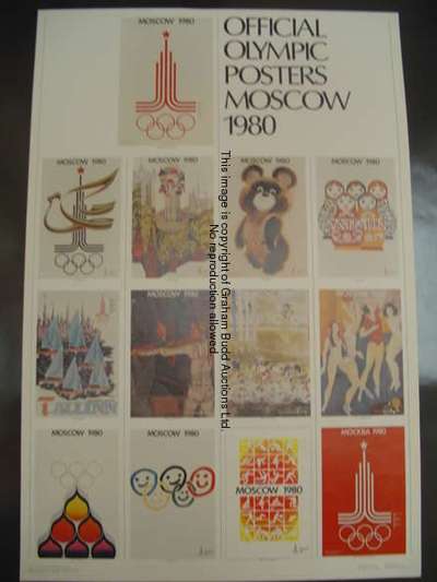 A 1980 Moscow Olympic Games poster
