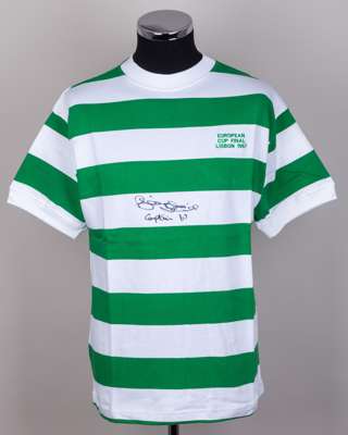 A TOFFS replica Billy McNeill autographed Celtic shirt