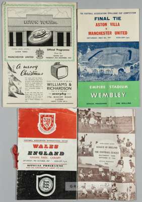 Collection of football programmes originally owned by Duncan Edwards of Manchester United and England,
 comprising England B v Switzerland B at the De