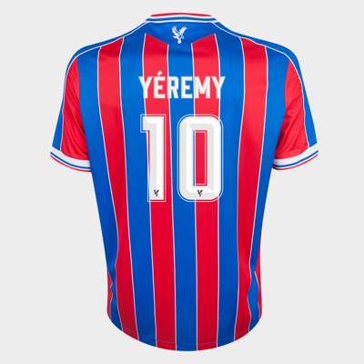 Yeremy Pino red and blue No.10 Crystal Palace v. Dynamo Kyiv match worn shirt