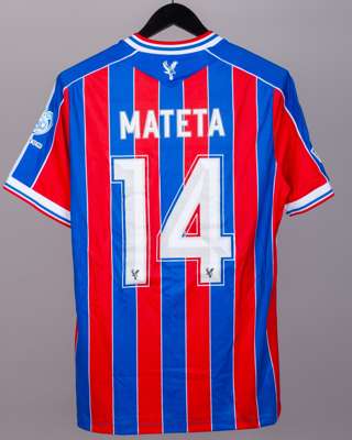 Jean-Philippe Mateta No.14 Crystal Palace v. Fiorentina match worn shirt