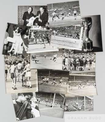 14 original b&w press photographs from the 1966 World Cup