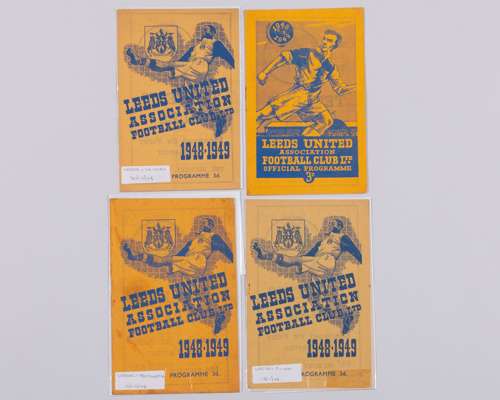 Four Leeds United home match programmes, 1948