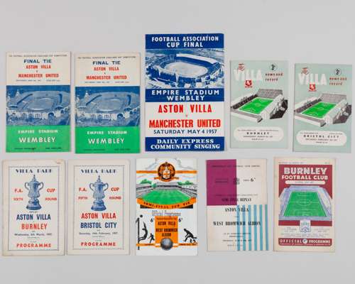 1957 F.A.Cup a nice collection of F.A.Cup match programmes including Luton Town