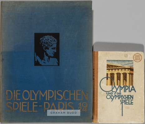Paris 1924 Olympic Games official report 'Die Olympischen Spiele-Paris 1924',
 published by Julius Wagner Zurich, hardcover with gilt tooled lettering