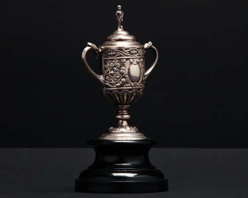 A rare miniature silver F.A.Cup Final trophy