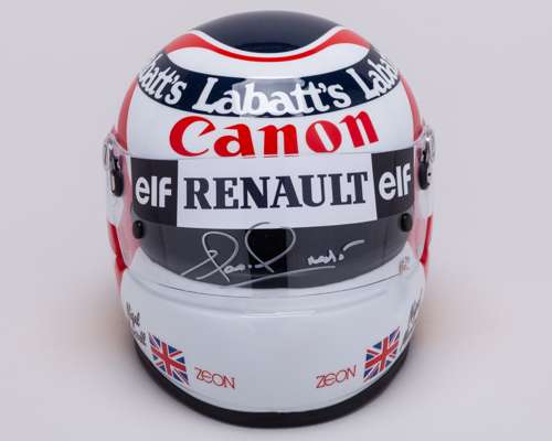 Nigel Mansell 1992 Signed Williams 1:2 Scale Helmet - World Championship 30 Year Anniversary