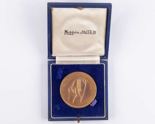 Dickie Bird yellow-metal county cricket Benson and Hedges Cup Final medal, 1977