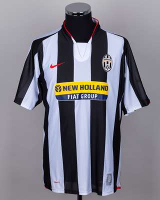 Alessandro Del Piero black and white No.10 Juventus match worn short-sleeved shirt, 2007-08