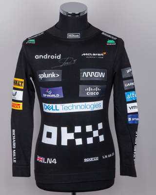 Lando Norris 2023 McLaren Signed Race Weekend Nomex Top