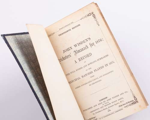 John Wisden's Cricketers' Almanack for 1876