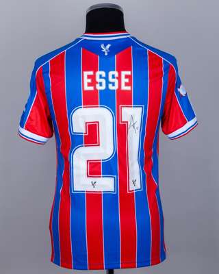 R.Esse red and blue No.21 Crystal Palace v. Liverpool Community Shield match issued shirt