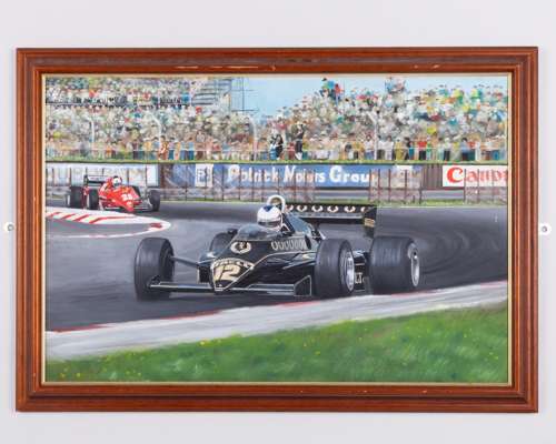 Nigel Mansell John Player Team Lotus Original Framed Artwork