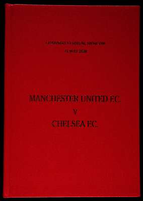 Hardback version of the Manchester United v Chelsea UEFA Champions League Final programme played at the Luzhniki Stadium, Moscow, 21st May 2008, fine 