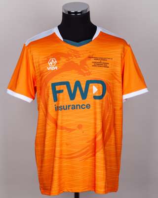 Gaizka Mendieta orange and white No.6 World Legends v. Hong Kong Legends shirt, 2024