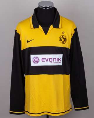 Yellow and black Borussia Dortmund issued long-sleeved shirt, 2007-08