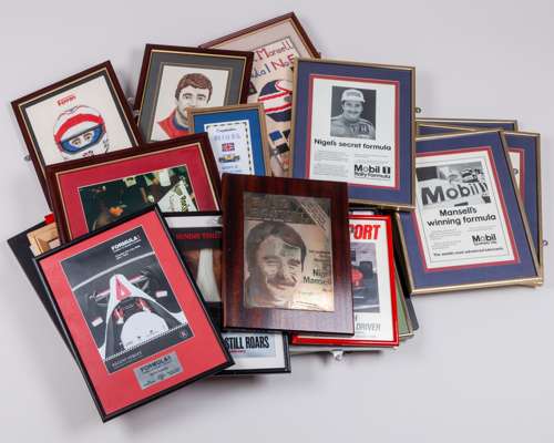 A set of Nigel Mansell Framed Photos