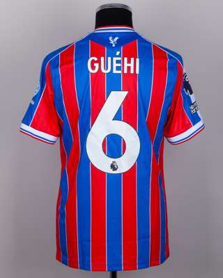 Marc Guéhi No.6 Crystal Palace v. Manchester City match worn shirt