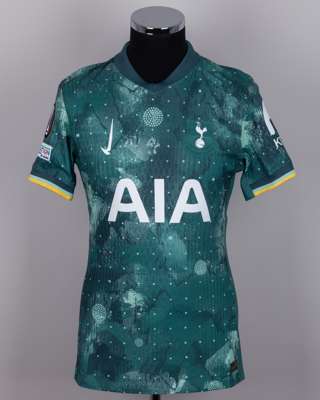 James Maddison green No.10 Tottenham Hotspur Europa League short-sleeved shirt, 2024-25