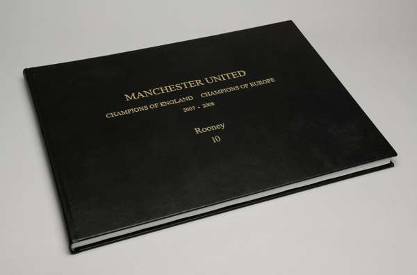A high-quality Manchester United privately-published book issued to players at the conclusion of the highly successful 2007-08 season this example a p