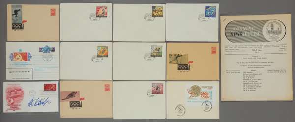 London 1948 Olympic Games newsletters,
 no.1 June 1947 to no.11 June 1948 and including a duplicate no.3 for September 1947, issued by the press depar