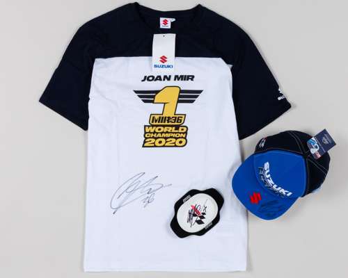 Collection of Joan Mir Signed MotoGP Items