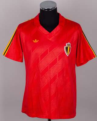 Red No.4 Belgium short-sleeved shirt, c.1986