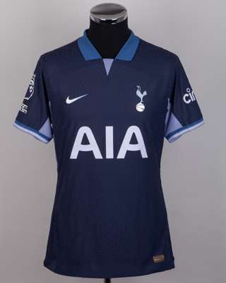 Harry Kane navy and grey No.10 Tottenham Hotspur away short-sleeved shirt, 2023-24