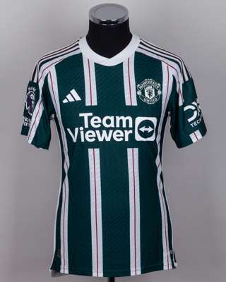 Alejandro Garnacho green and white No.17 Manchester United Champions League 2023-24