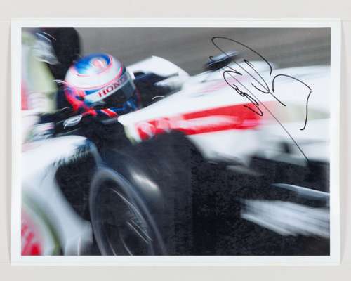 Jenson Button Signed Photo