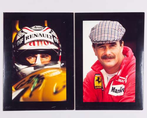 Five Nigel Mansell Foam Board Prints