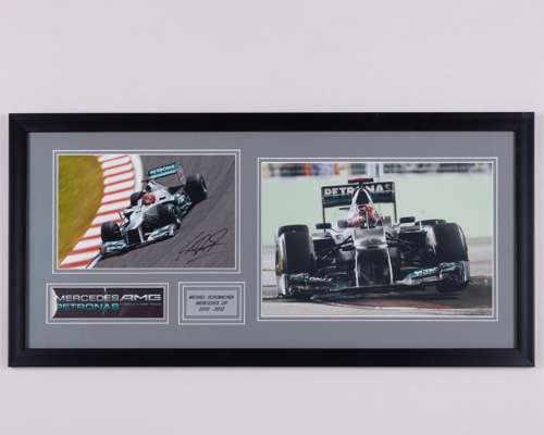 Michael Schumacher Signed Mercedes-AMG Petronas F1 Team Framed Picture Display