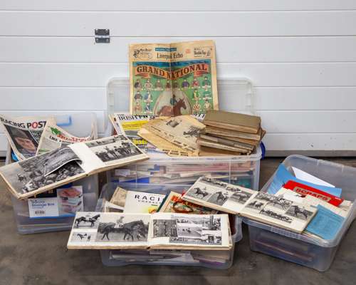 Large collection or racing ephemera
