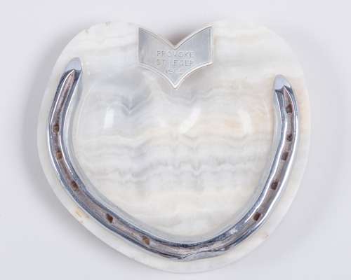 Racing plate worn by Provoke the 1965 St Leger winner