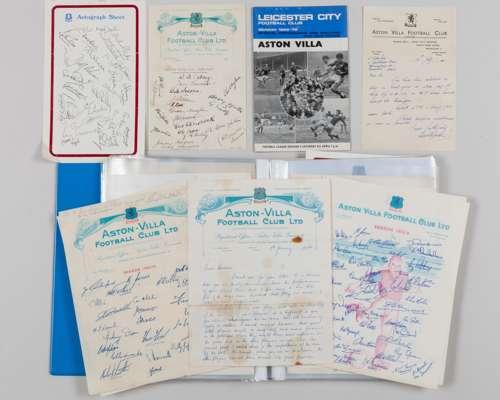 Aston Villa - an interesting collection of correspondence including handwritten letters